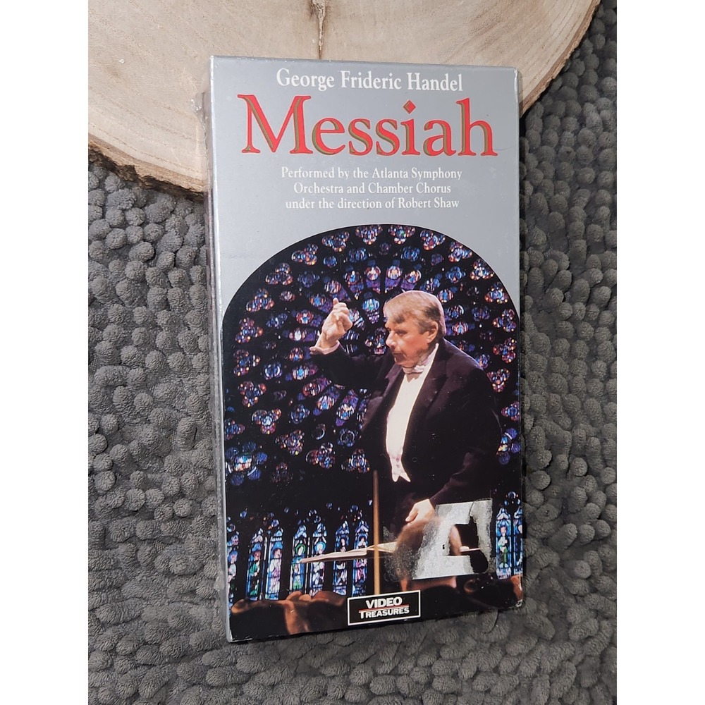 MESSIAH Atlanta Symphony Orchestra Chamber Chorus Robert Shaw VHS Tape 1992~NEW